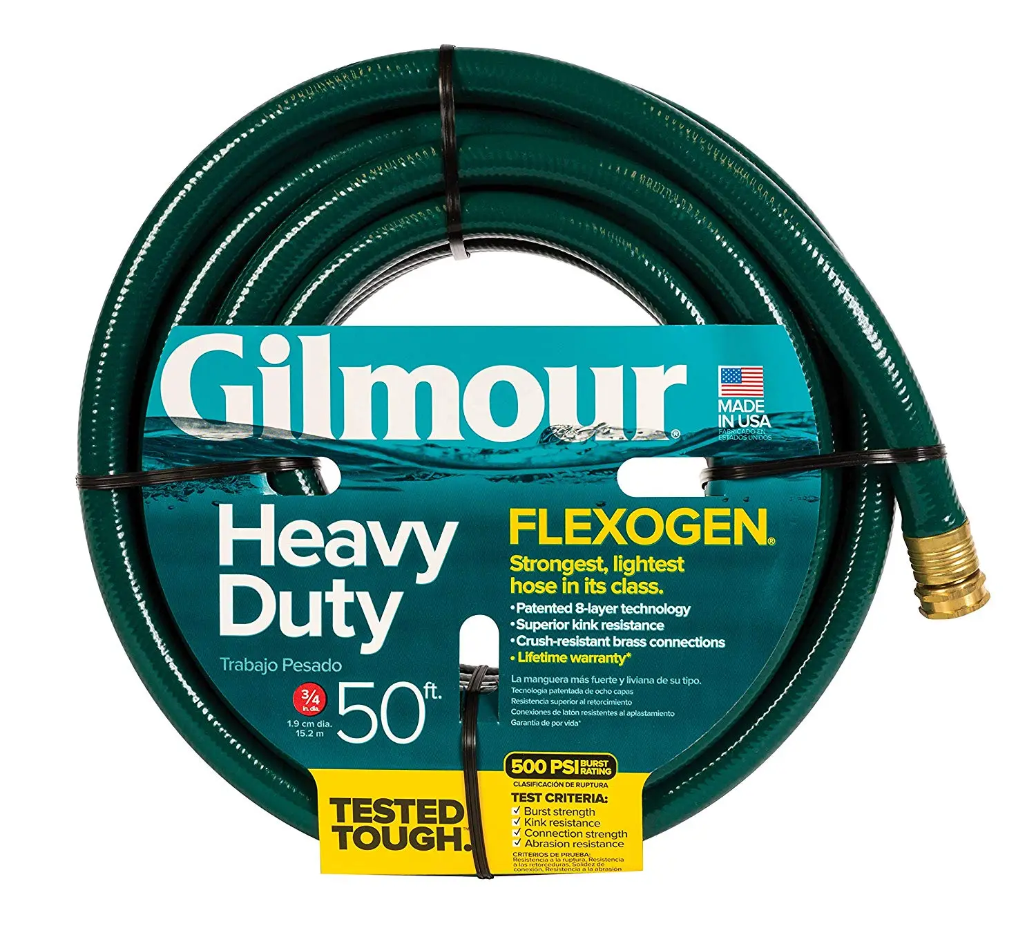 Gilmour 843501-1001 Premium Duty Flexogen Garden Hose 3/4 Inch X 50 Feet