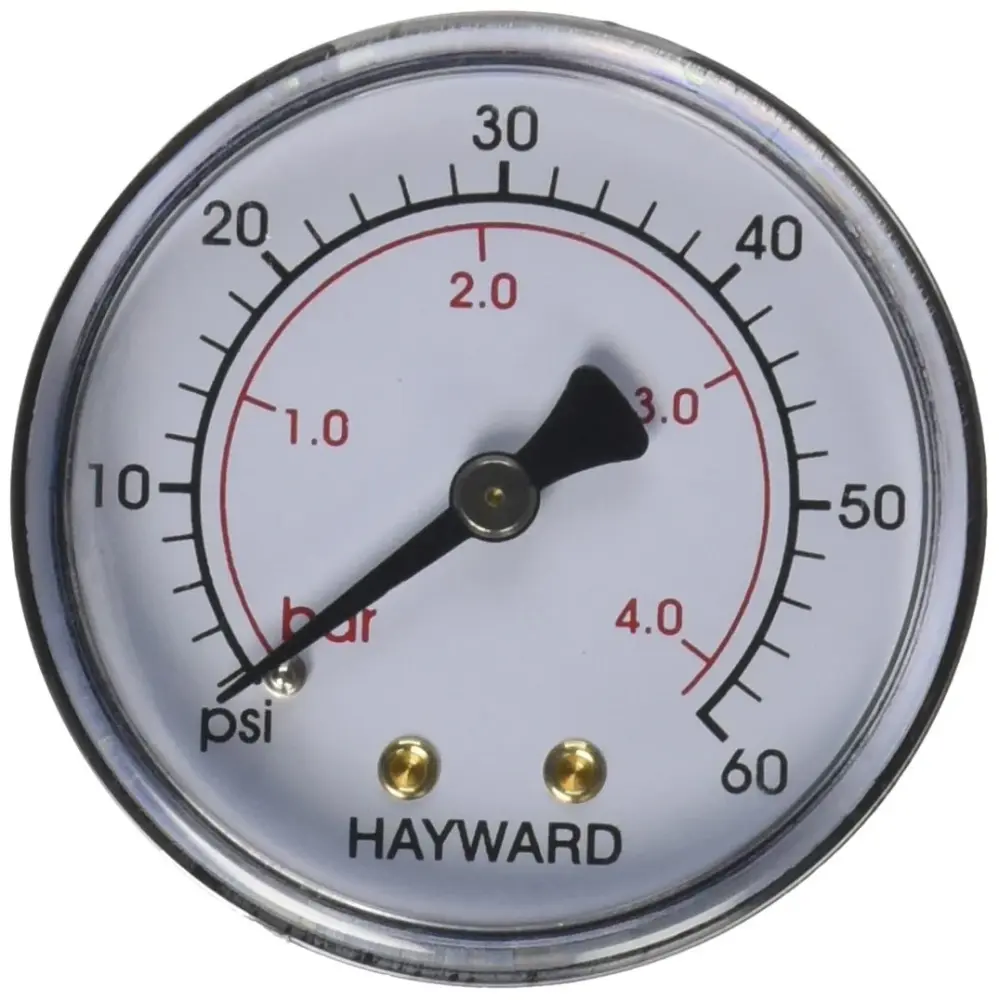 Hayward ECX27091 Back Mount Pressure Gauge Replacement Opt Hayward Filter