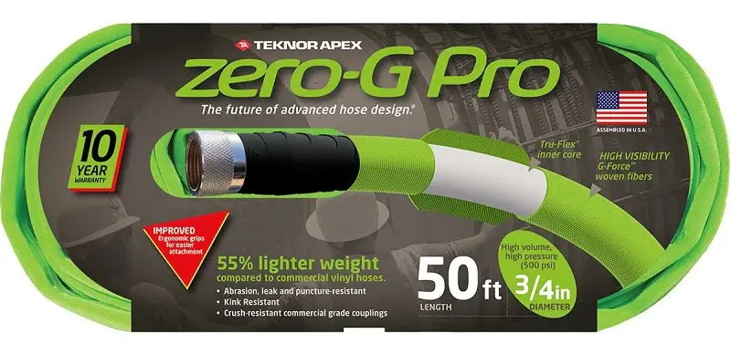 Zero-G Teknor Apex 4300-50 Coiled Hose, 50 ft L, 1800 lbf Pressure Class, Woven, Sage