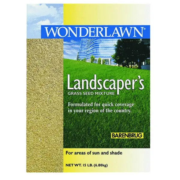Wonderlawn Landscaper All Purpose Grass Seed Mix 15 Lbs Professional Grade