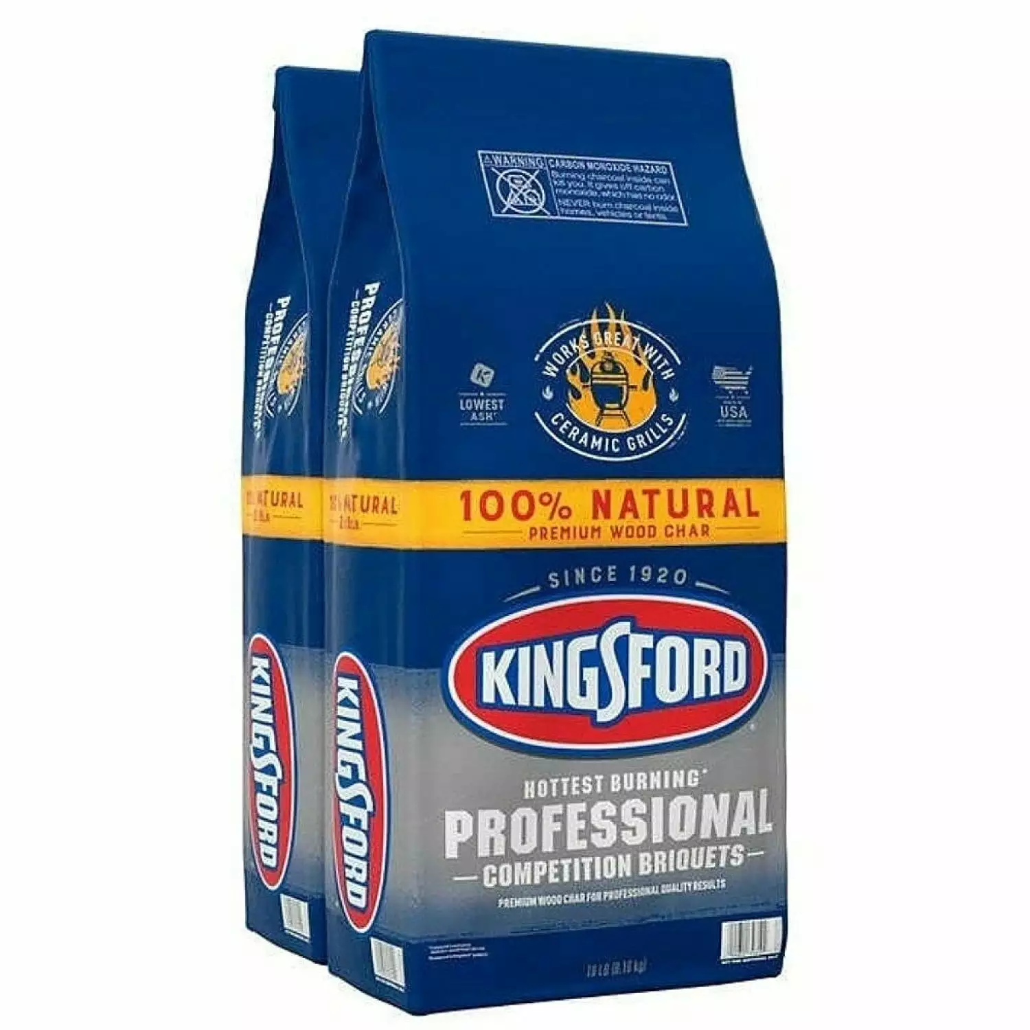 Kingsford Professional Competition Briquettes 2 Pack 18 lb Bags YSSY