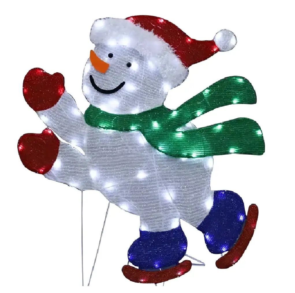 Santas Forest 60603 Christmas Snowflake Motion Light Blue White Holiday Decoration