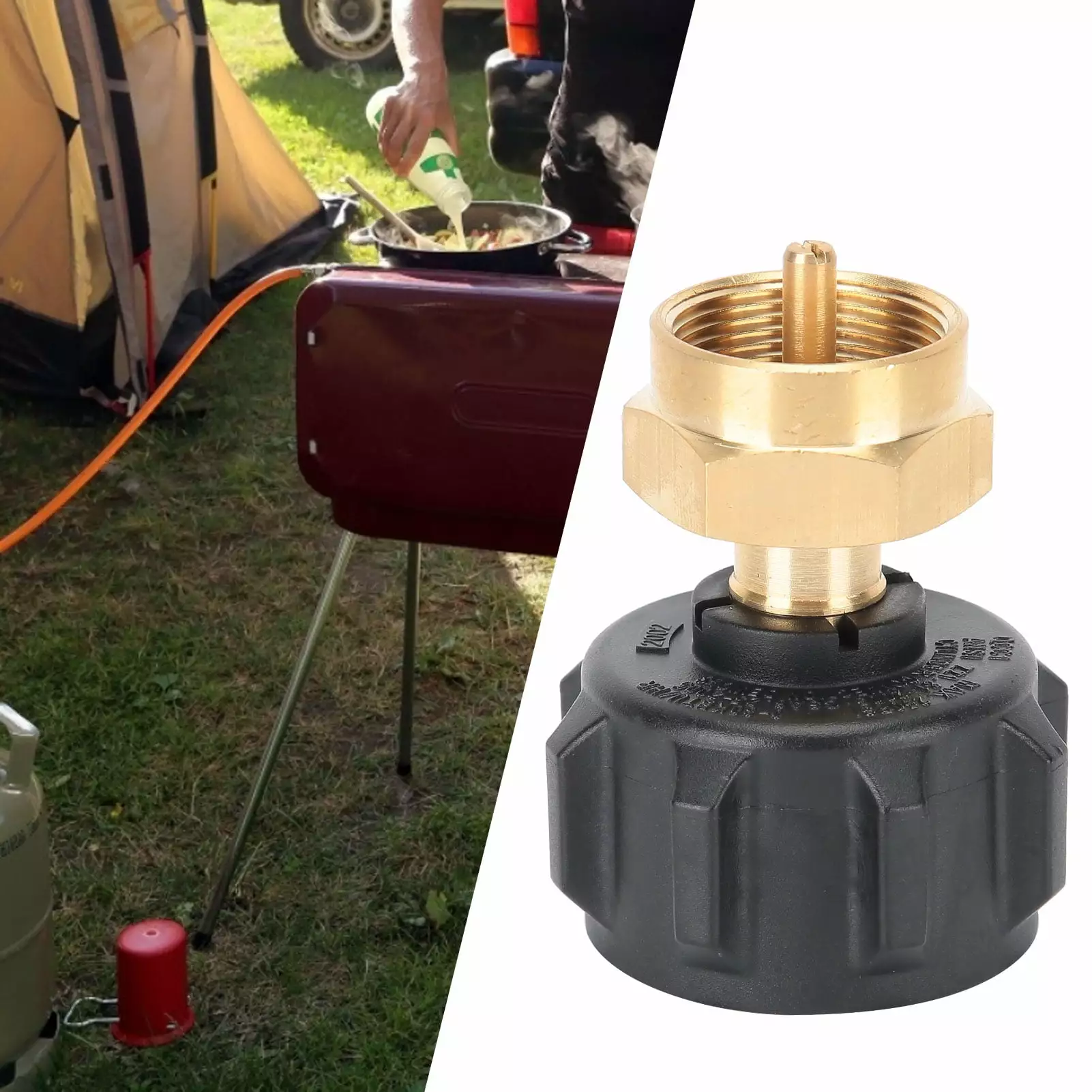 ACOUTO Universal Propane Refill Modifyer 25-250 psi QCC1 Regulator Valve Propane Refill Connector Tebru