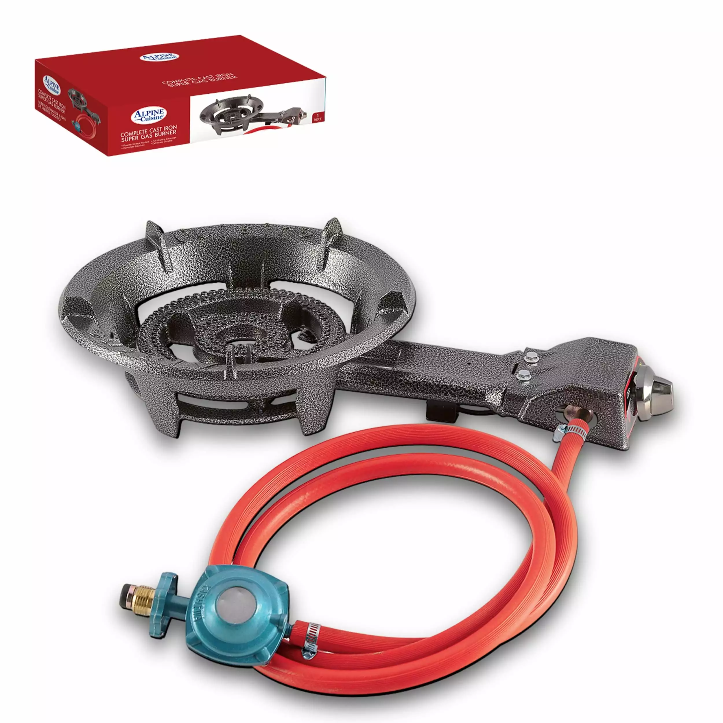 Alpine Cuisine Propane Burner Regulator and Hose Outdoor Cooking