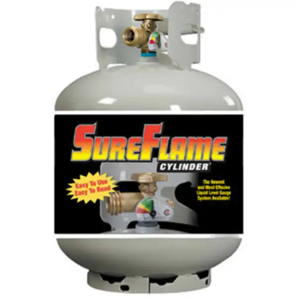 Manchester Tank 10577 SureFlame Vertical ACME/OPD Propane Cylinder 20 Lb Gas Grills and Heaters