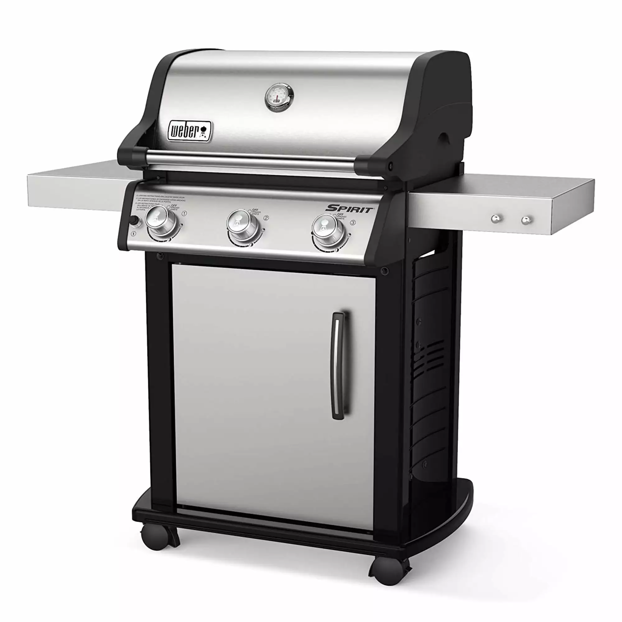 Weber Spirit S-315 LP Gas Grill Stainless Steel 3 Burner Outdoor
