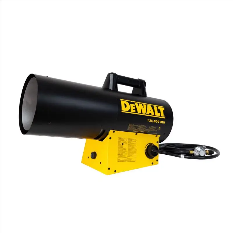 DeWalt 125000 BTU Forced Air Propane Heater 3000 sq ft Portable Heating