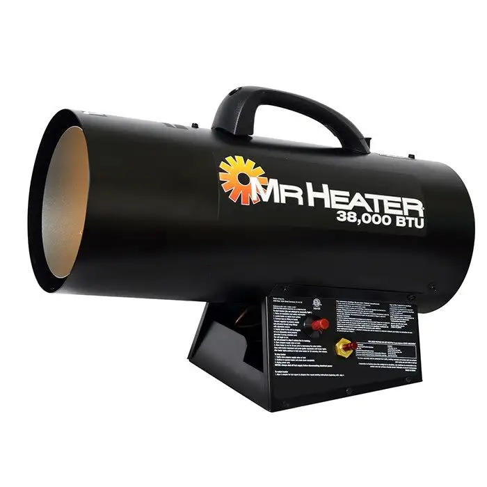 Mr Heater MH38QFA Forced Air Propane Heater 38000 BTU Portable Construction Heater