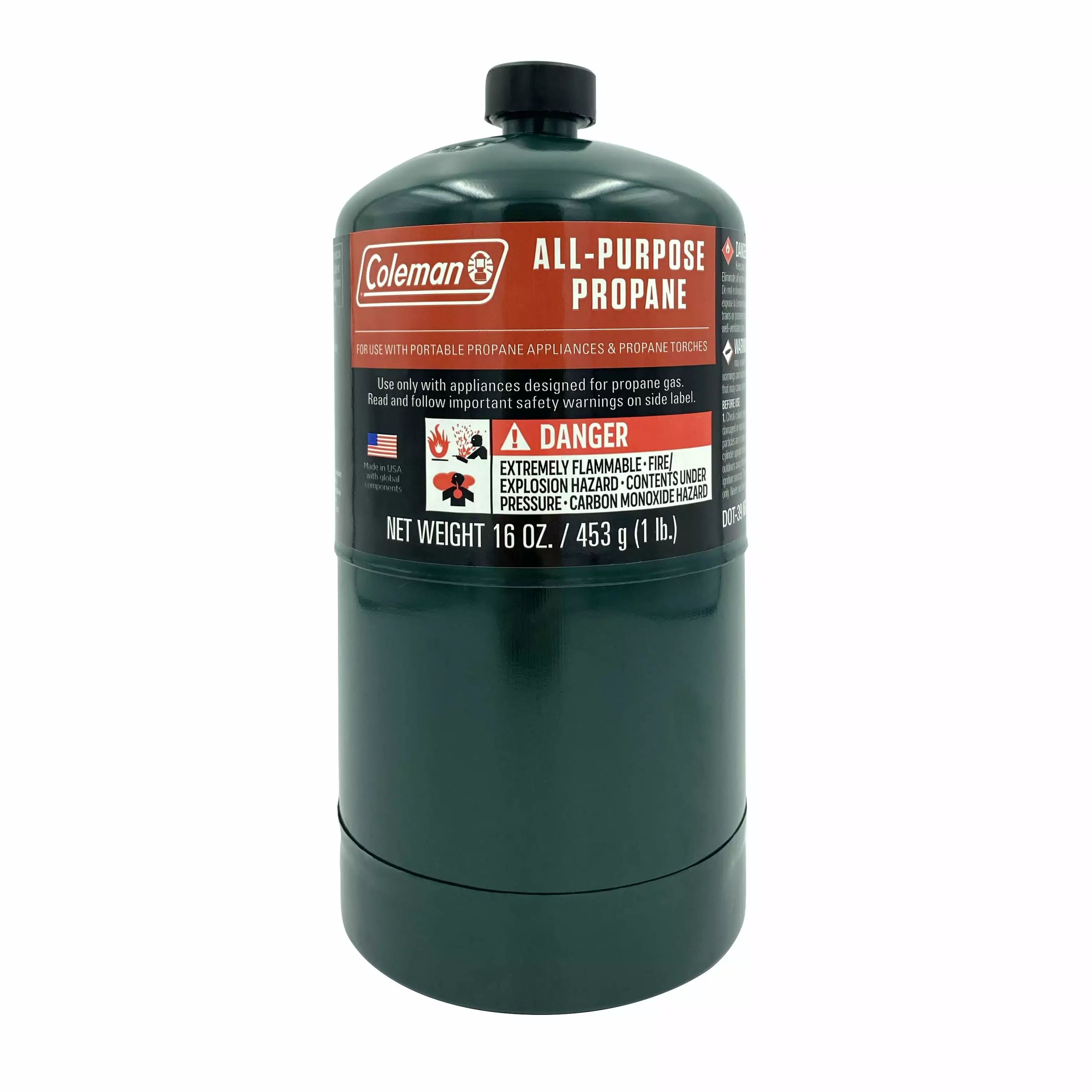 Coleman All-Purpose Propane Gas Cylinder 16oz Outdoor Cooking