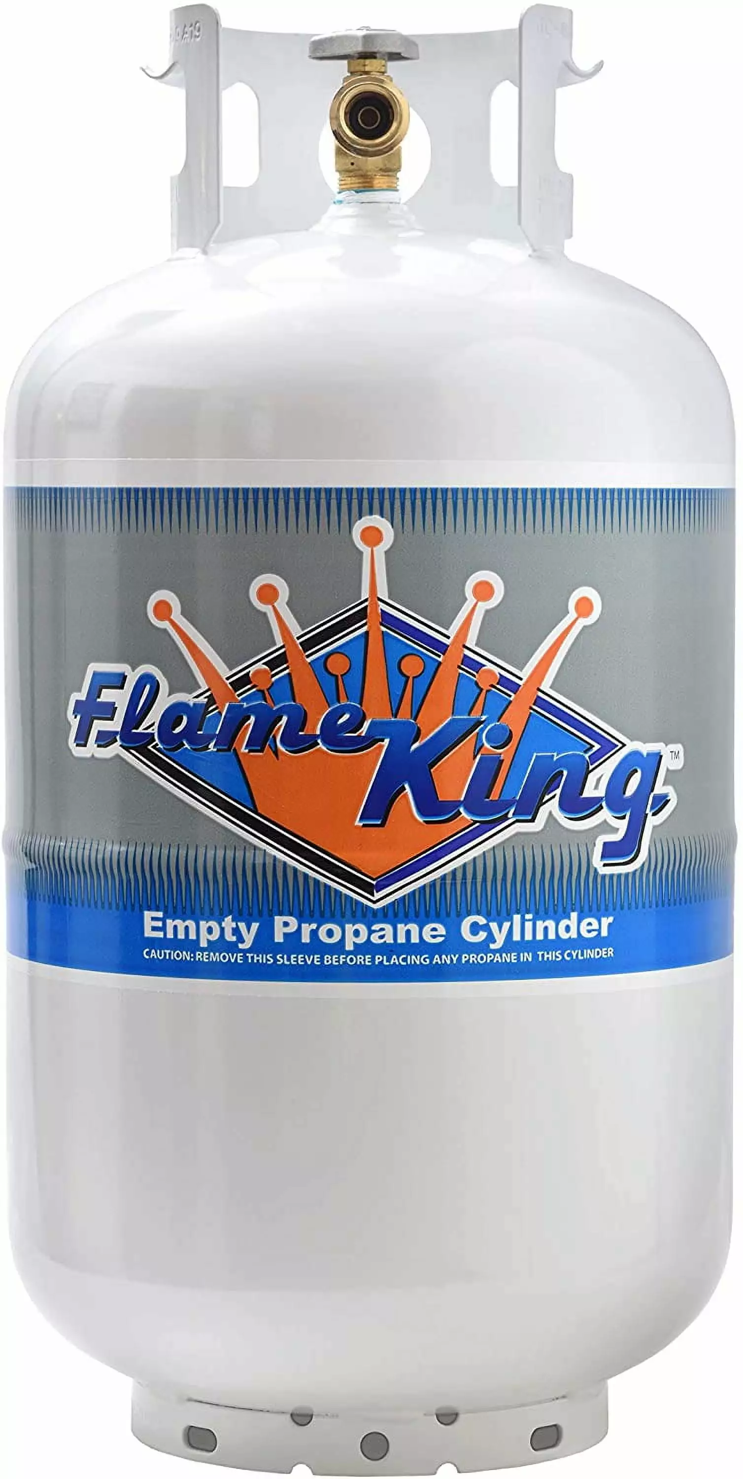 Flame King 30LB Steel Propane Tank OPD Valve DOT Compliant