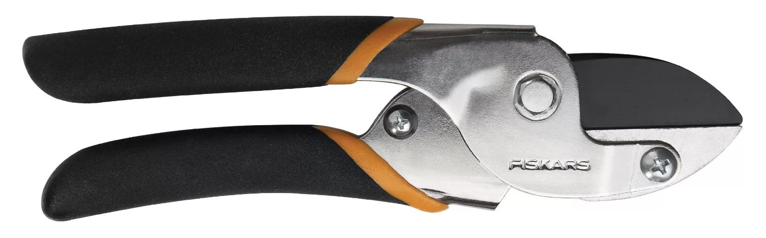 Fiskars 9110 Power-Lever Anvil Pruner Garden Clippers Non-Stick Blades