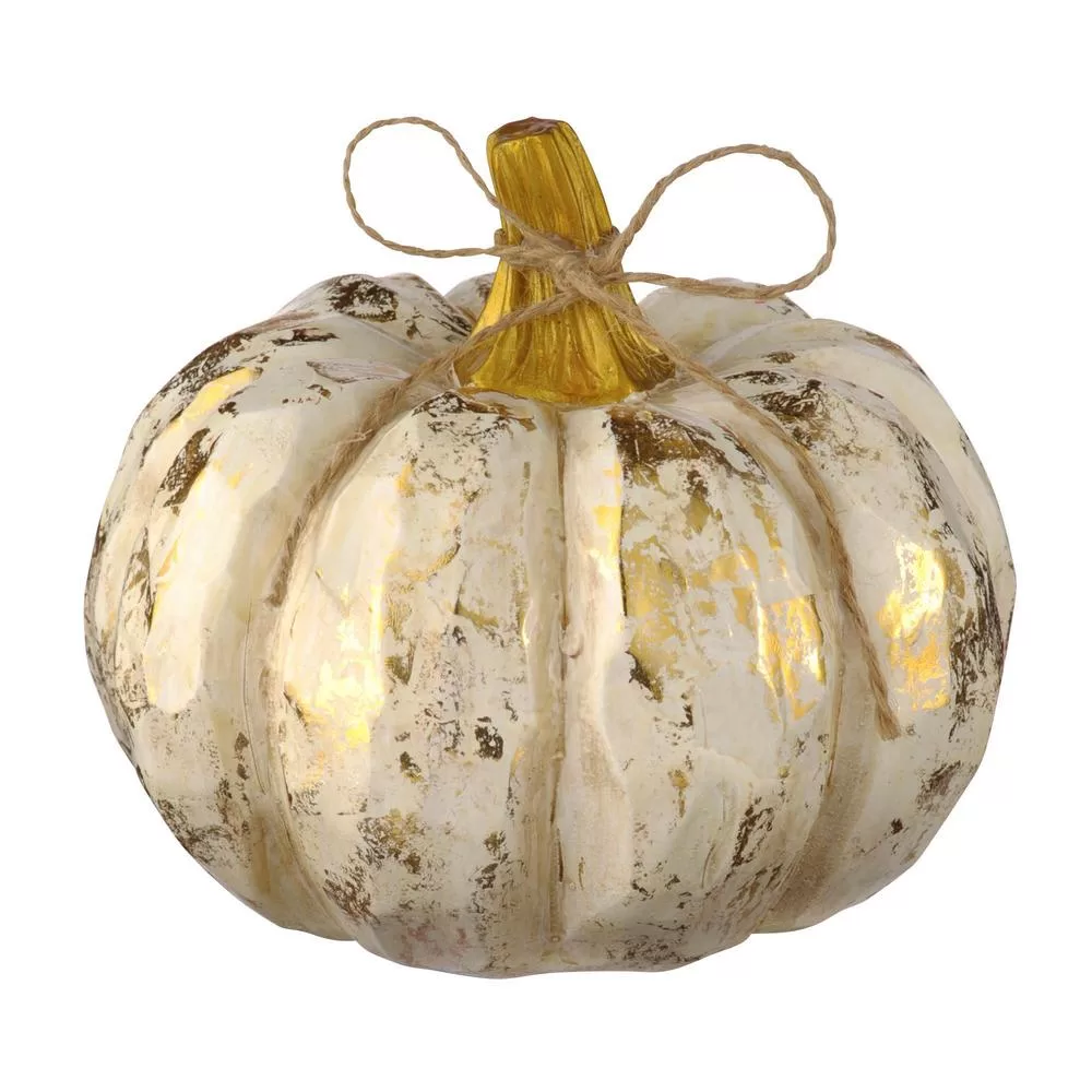 Amscan 5 Inch Faux Bois Pumpkin 2-Pack