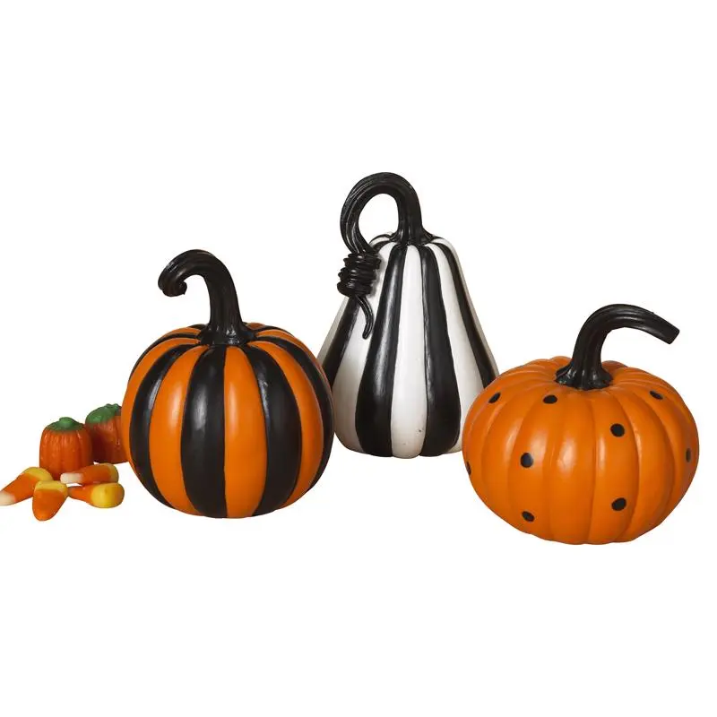 Gerson 4.3 Assorted Pumpkins Harvest Decor Pack 36