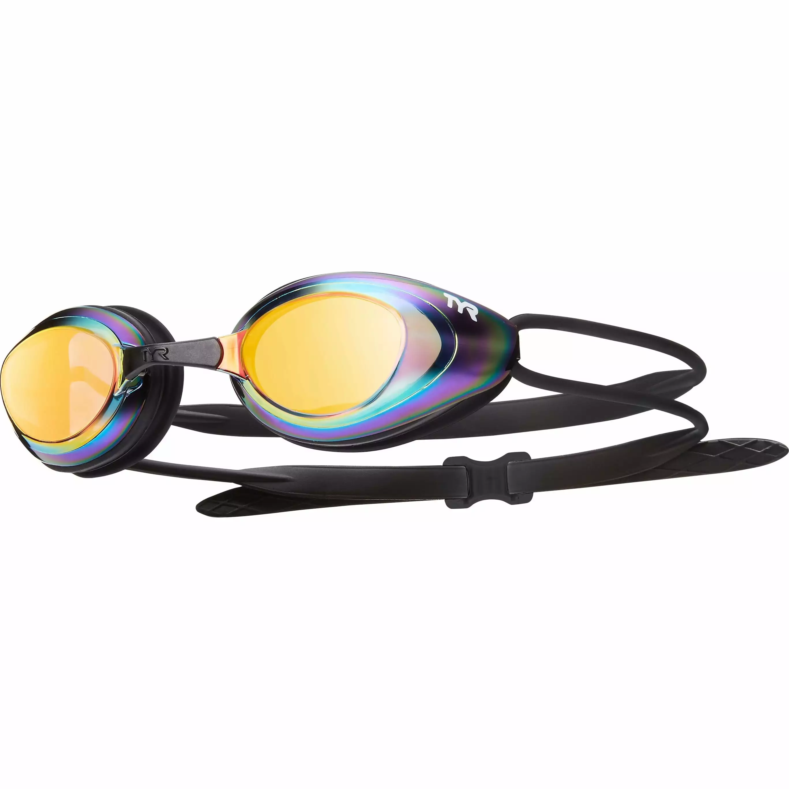 TYR Adult Blackhawk Mirrored Racing Goggles Competitive Swimming Anti-Fog