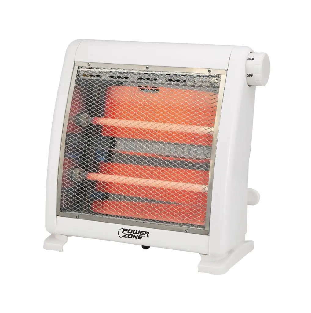 PowerZone H-5511 Infrared Quartz Radiant Heater 400/800W White