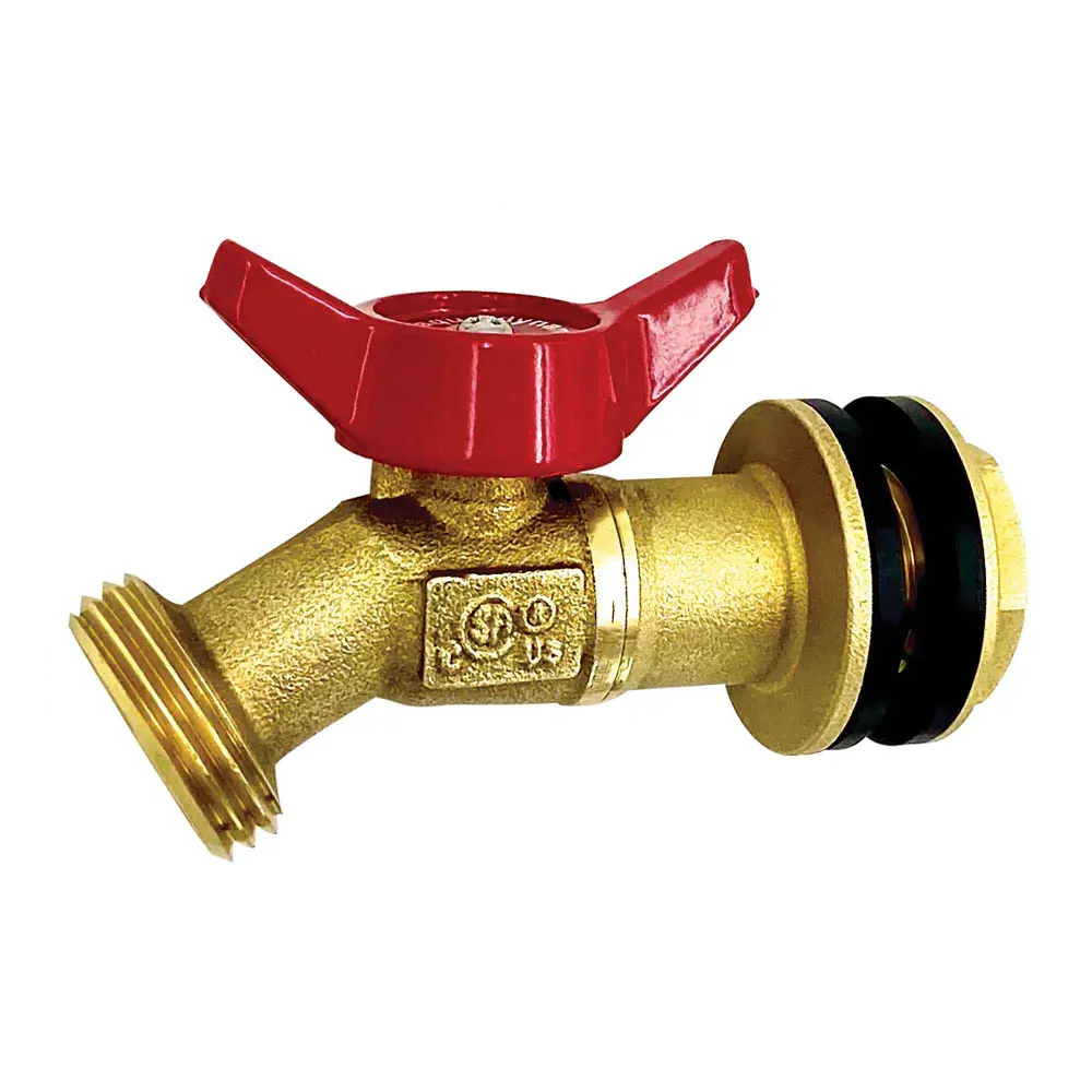 Adjustable Pattern Sprinkler Rain Barrel Valve Male Quarter Turn, 1/2'' x 3/4''