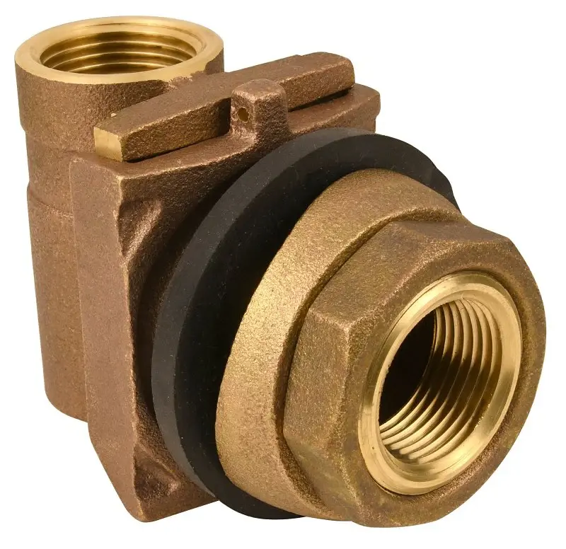 Water Source PA100NL Pitless Adapter, 1 , FNPT, Warm alloy