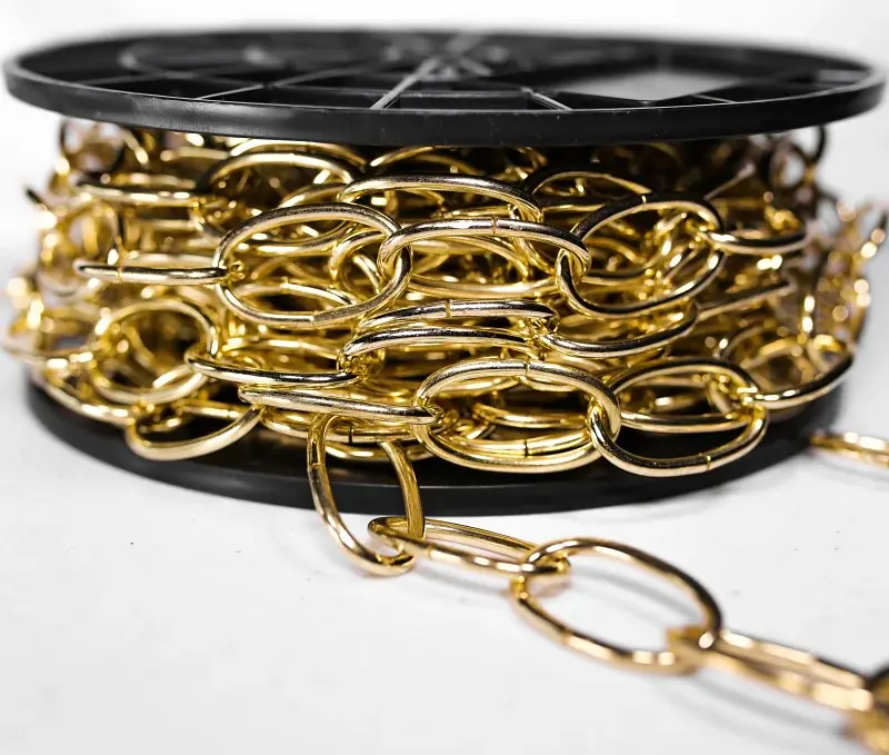 Baron 2200 Decorator Chain, #10, 40 ft L, Warm alloy