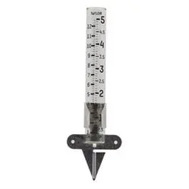 5-Inch Glass Rain Gauge Accurate Outdoor Rainfall Measurement Various