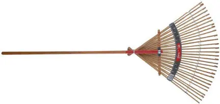 24 Inch Deluxe Bamboo Rake Gardening and Yard Work Bond