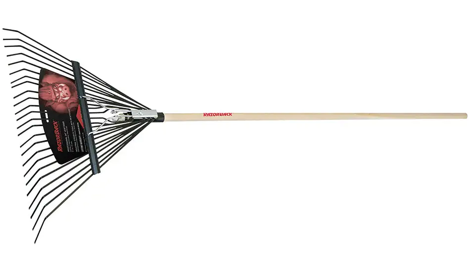 Razor-Back 2911200 24 Tine Steel Rake 54 Wood Handle