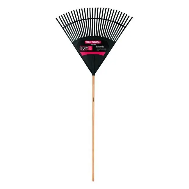 Tru Tough Poly Leaf Rake 30 - Lightweight Leaf Rake Yard Work
