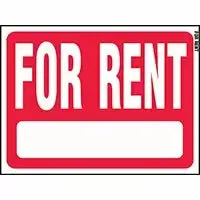 Hy-Ko Products 18 x 24-Inch Rent Sign - Durable Outdoor Property Sign