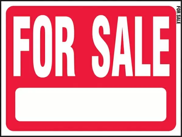 Hy-Ko Products 18 x 24-Inch Sale Sign - Durable Outdoor Real Estate Sign