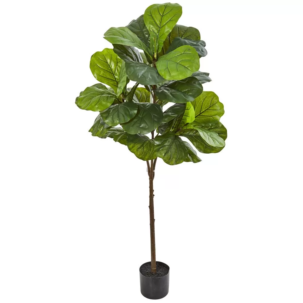 Nearly Natural 54 Real Touch Fiddle Leaf Artificial Tree Modern Spaces