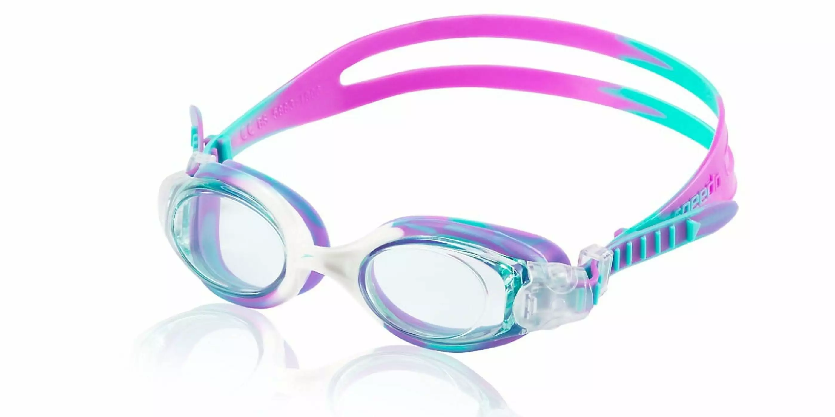 Speedo FIT Hydrosity Adult Swim Goggle White Cloud Anti-Fog Comfort Fit