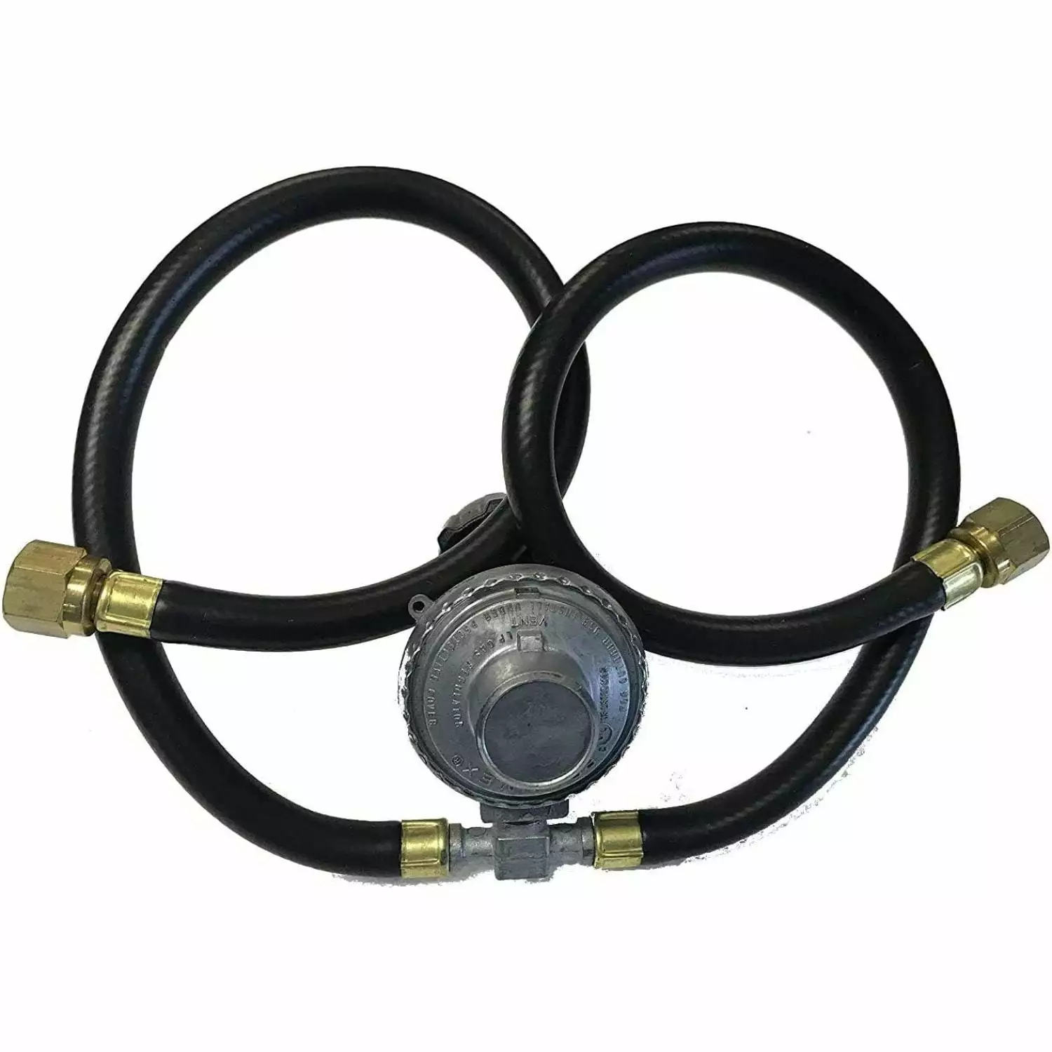Gas Grill Dual Propane LP Gas 21 Hose and Vertical Gas Regulator Assembly Replacement Part XinKe