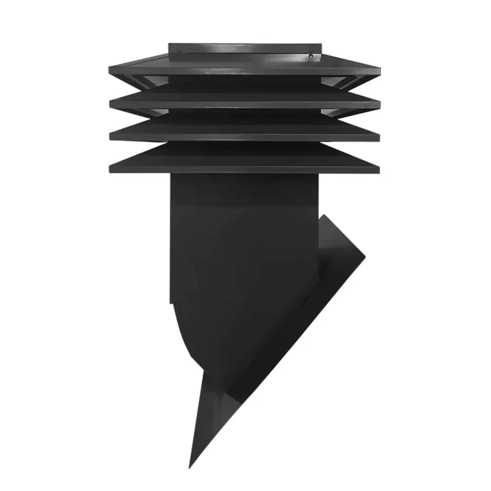 OPTI-A412 Adjustable 4 Wings Roof Attic Ventilator Sloped Roof, Charcoal