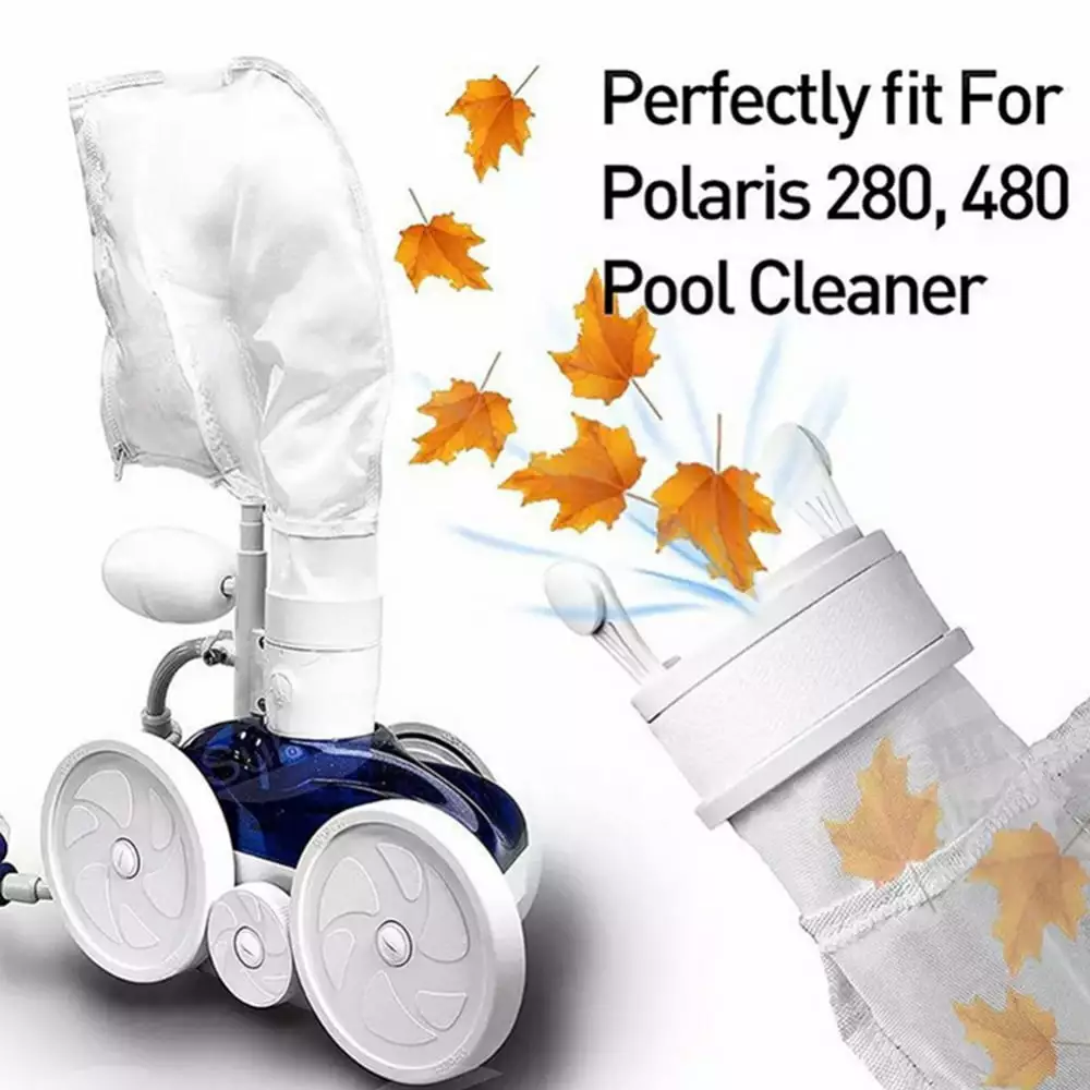 2 Pack Nylon Mesh Pool Cleaner Bags Replacement Polaris 280 480 Pool Cleaner Filter Bag K13 K16