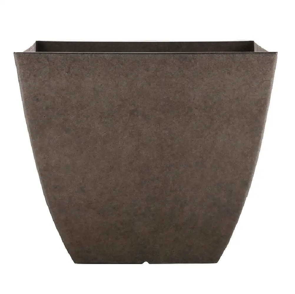 Southern Patio HDR-091677 Newland Planter Plastic Resin Gray Outdoor Garden Decor