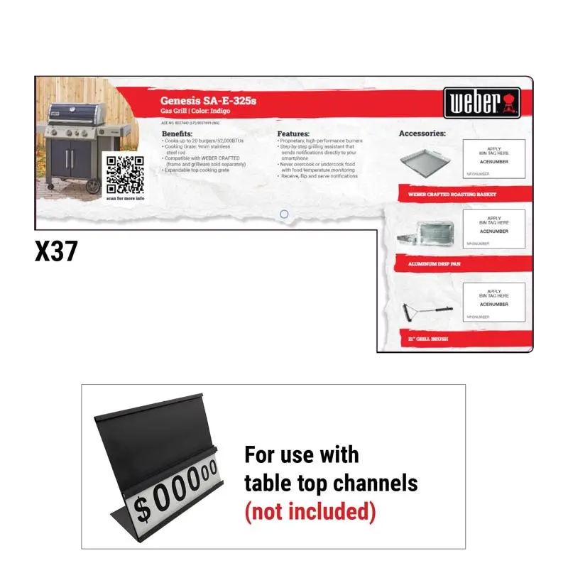 Standard L&G Outdoor Living Sign Kit Grilling POP 2024 Point Purchase Display Retail First
