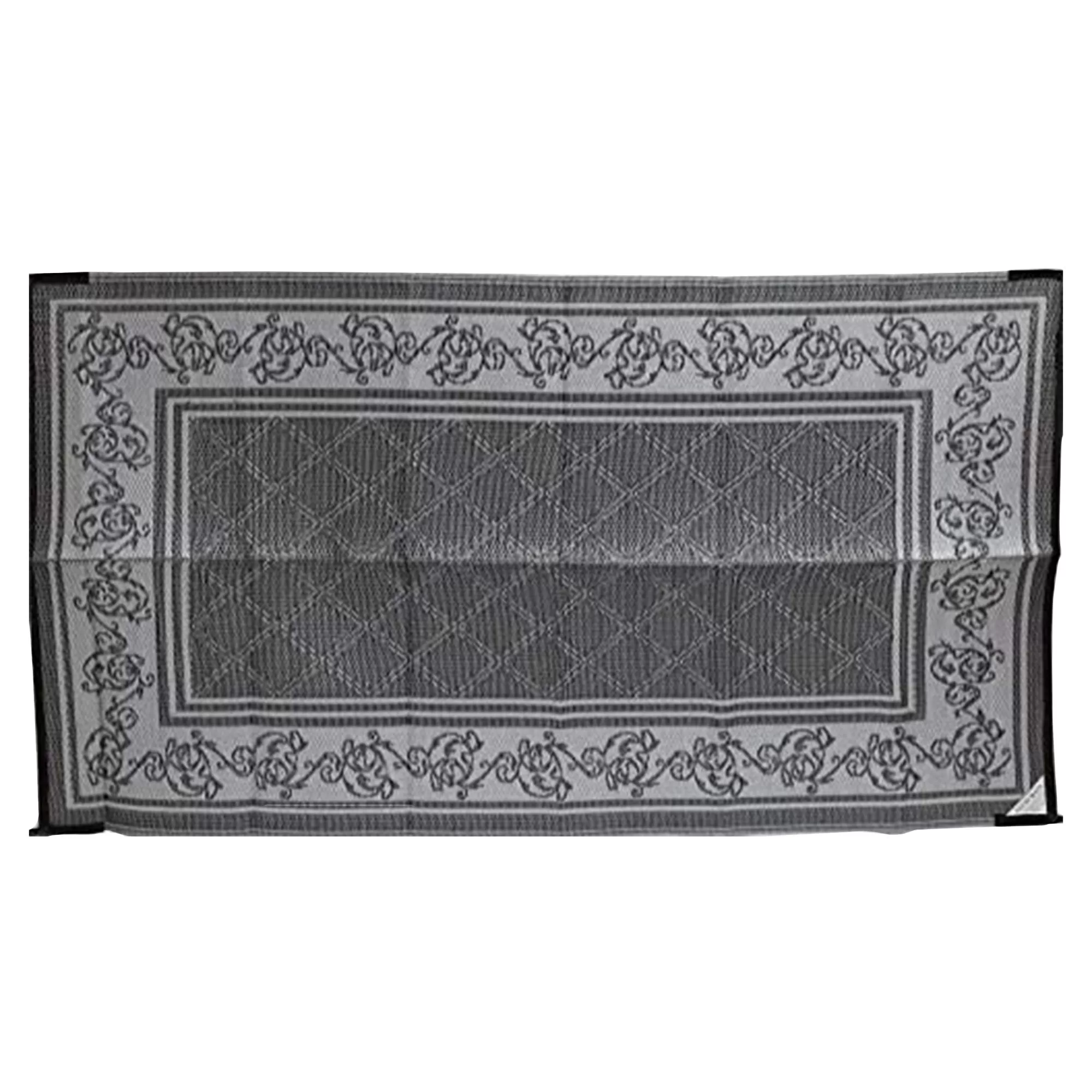 EEZ-RV Products 9 x 18 Foot Grey Vine Reversible Outdoor Mat Patios and RVs