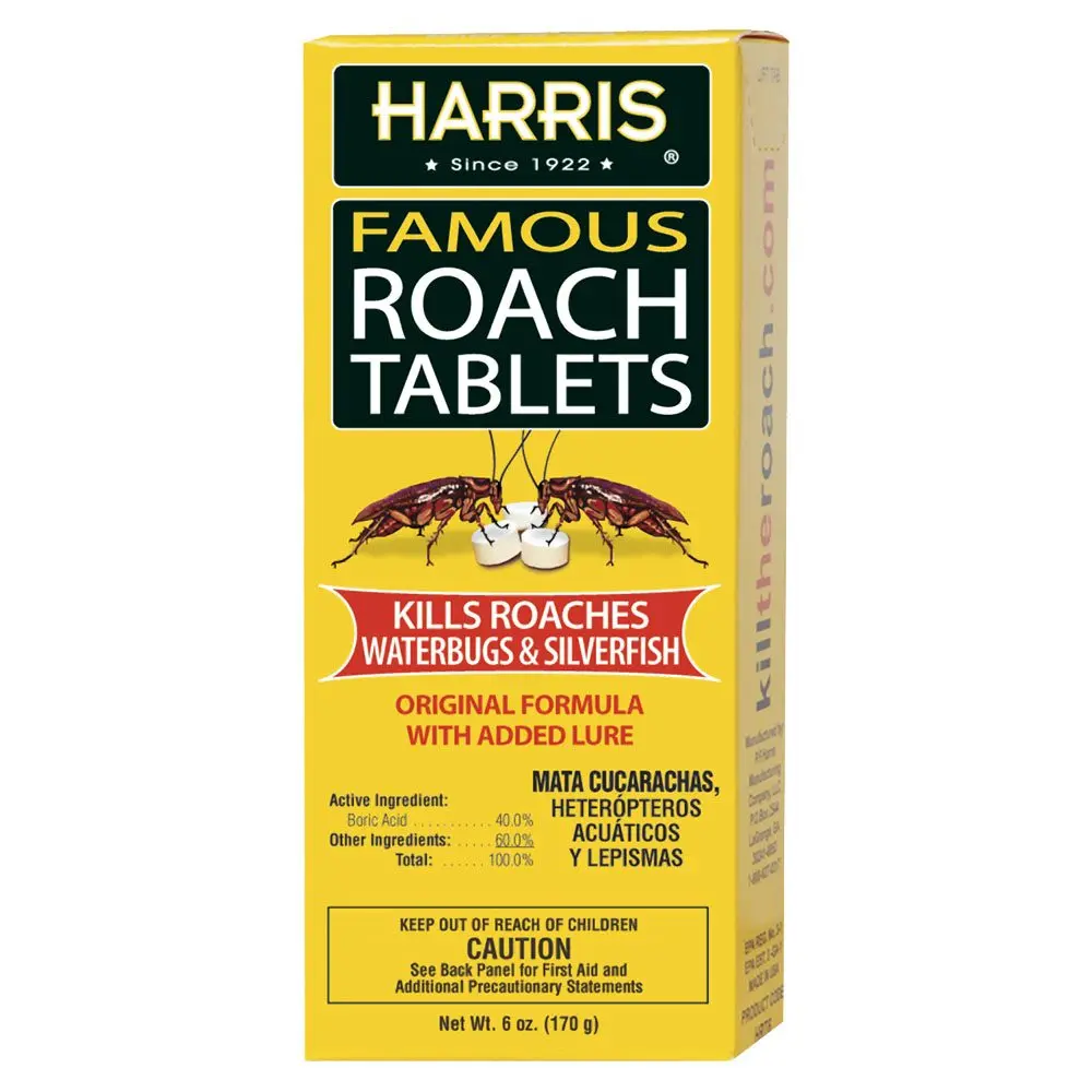 Harris Famous Boric Acid Roach Tablets Pest Control