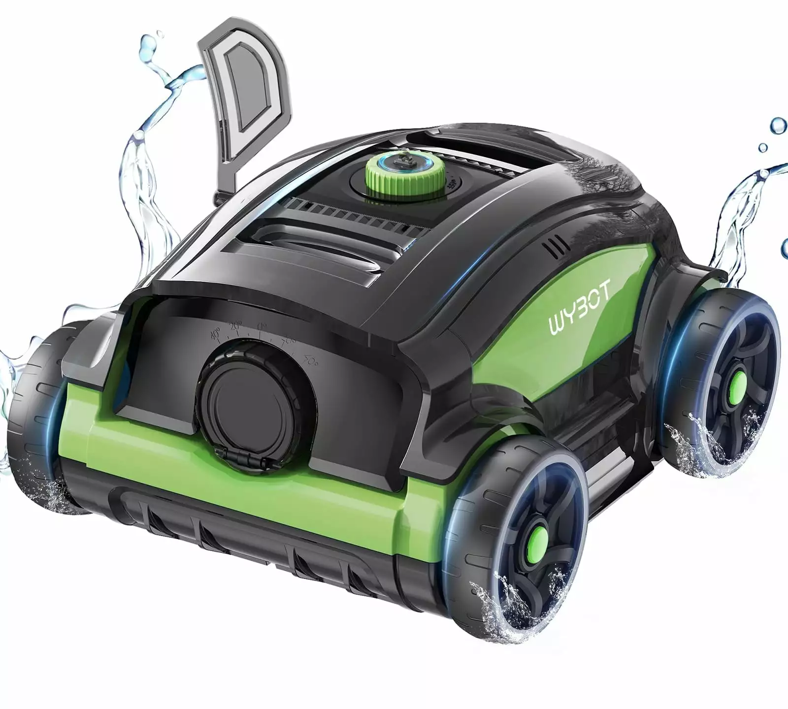 Wybot Cordless Robotic Pool Cleaner 45W Power 1300 Sq.Ft Coverage 130 Mins