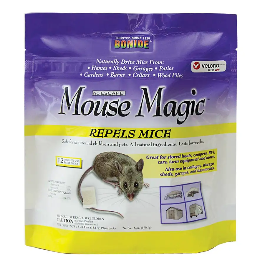 Bonide No Escape Mouse Magic Repellent 12 Pack Rodent Control
