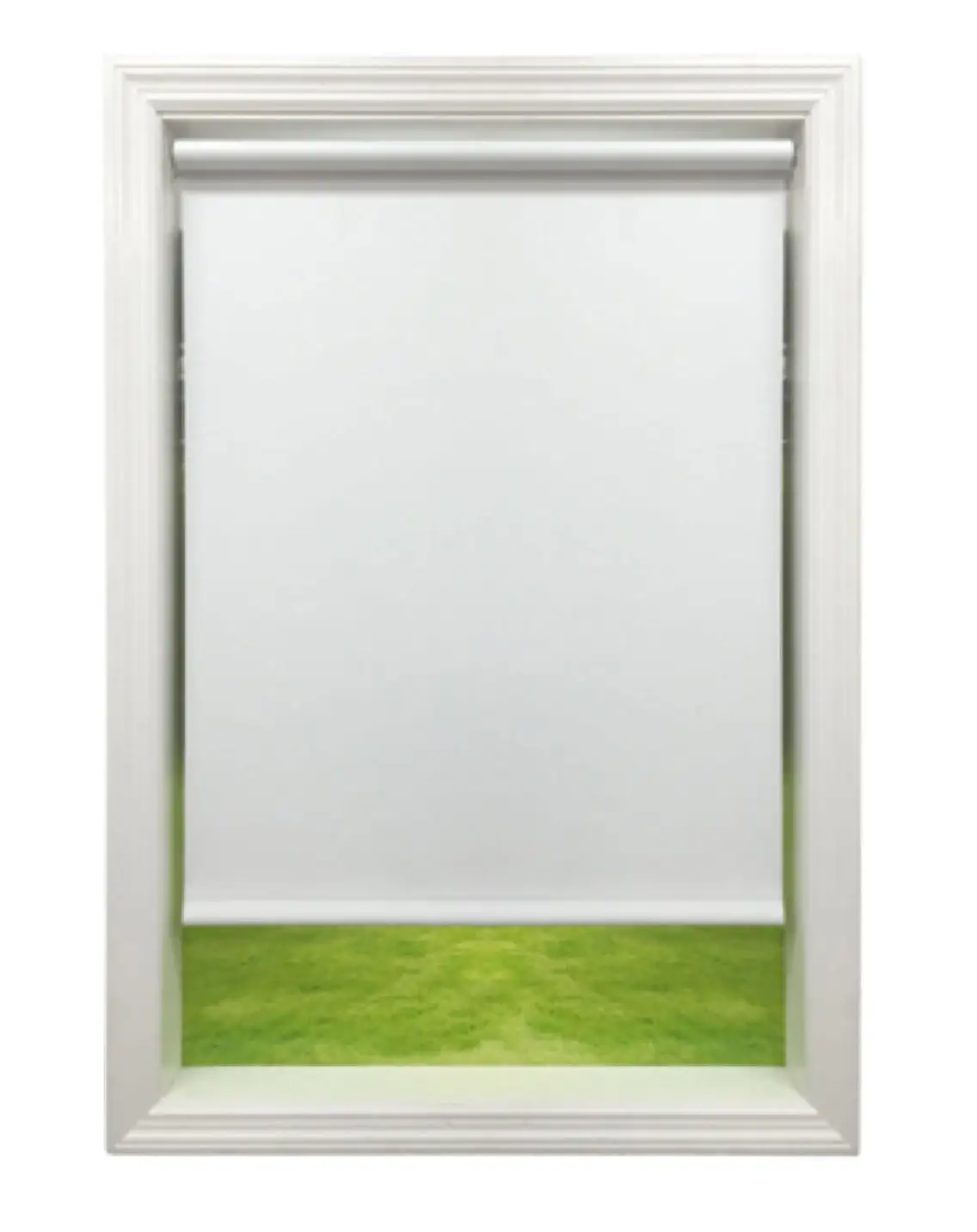 Ralph Friedland JU5W White Jupiter Economy Roller Shade Budget Friendly