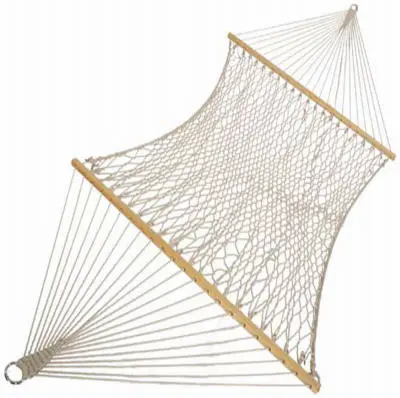 Castaway Hammocks PC-14CW Deluxe Rope Hammock 60 x 82 Outdoor Relaxation