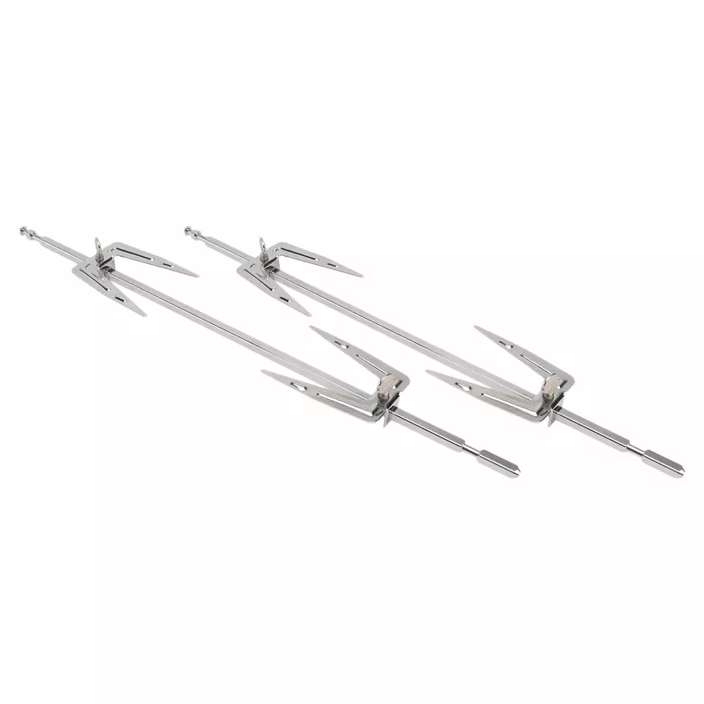 2 Sets Stainless Steel Rotisserie Forks Turkey BBQ Barbecue Grill Roast Chicken