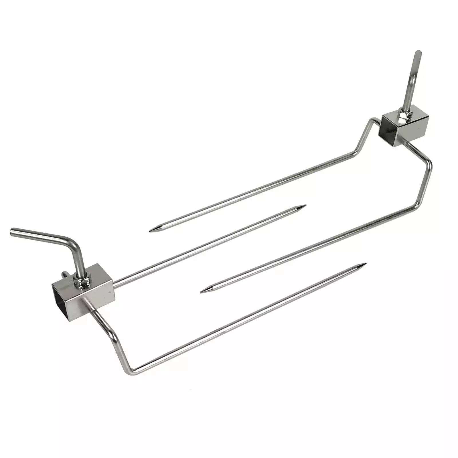 Commercial Bargains Pair Rotisserie Forks 3/4 Square Spit Rod Shoulder
