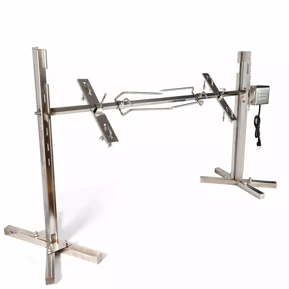 SHZICMY 53 Roaster Stand Rotisserie Pig Lamb Roast BBQ Outdoor Grill Tool
