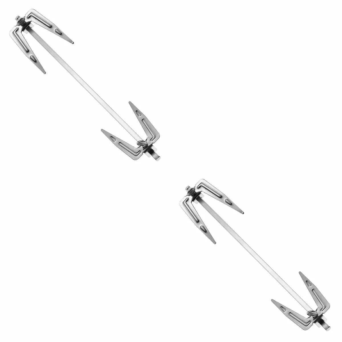 2pcs BBQ Meat Roasting Fork Rotisserie Spit Electric Oven Air Fryer Eease