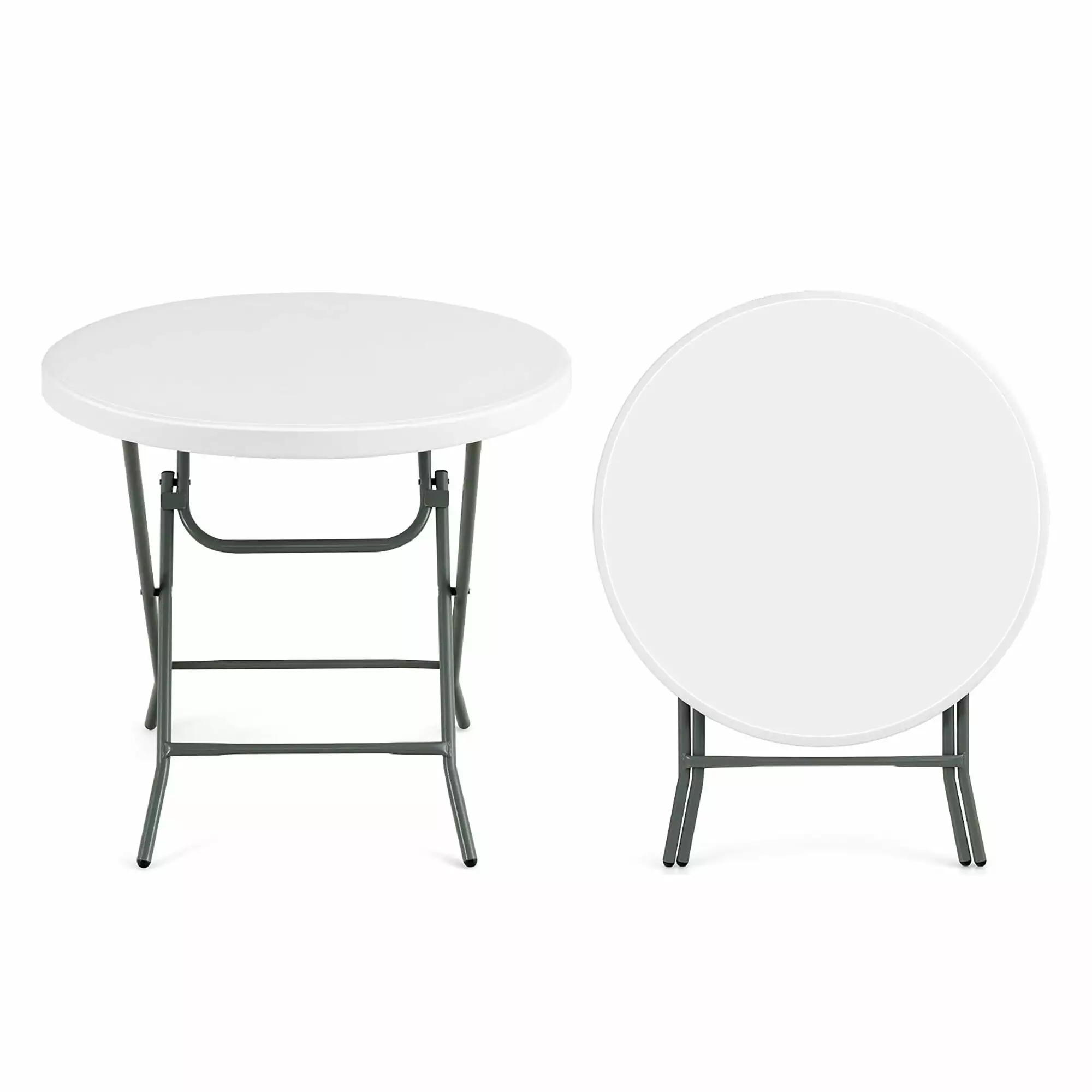 32 Inch Round Folding Table Portable Lightweight Table White Events Bed Bath & Beyond