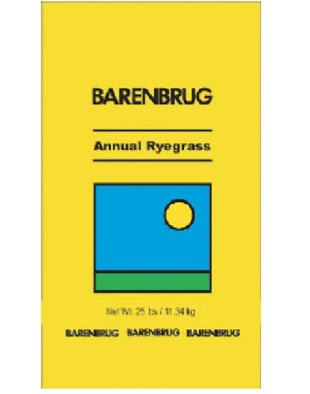 Annual Ryegrass Seed 25 Pound Bag Lawn and Pasture