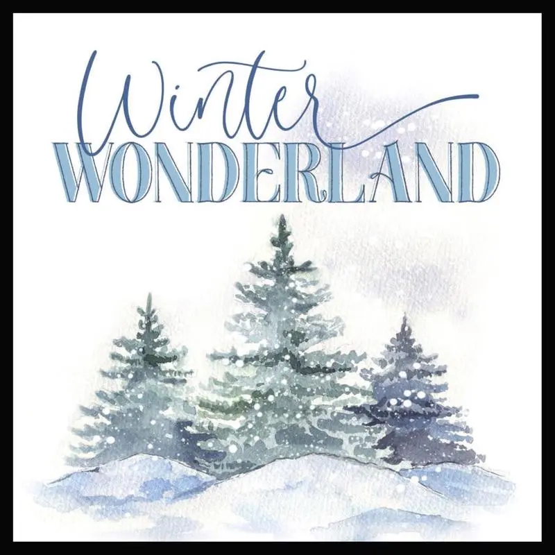 P Graham Dunn Winter Wonderland Sign 11 . Pack 4
