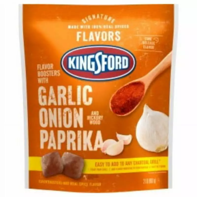 KINGSFORD 2LB Garlic Hickory Booster 1 Pack Grilling and Smoking