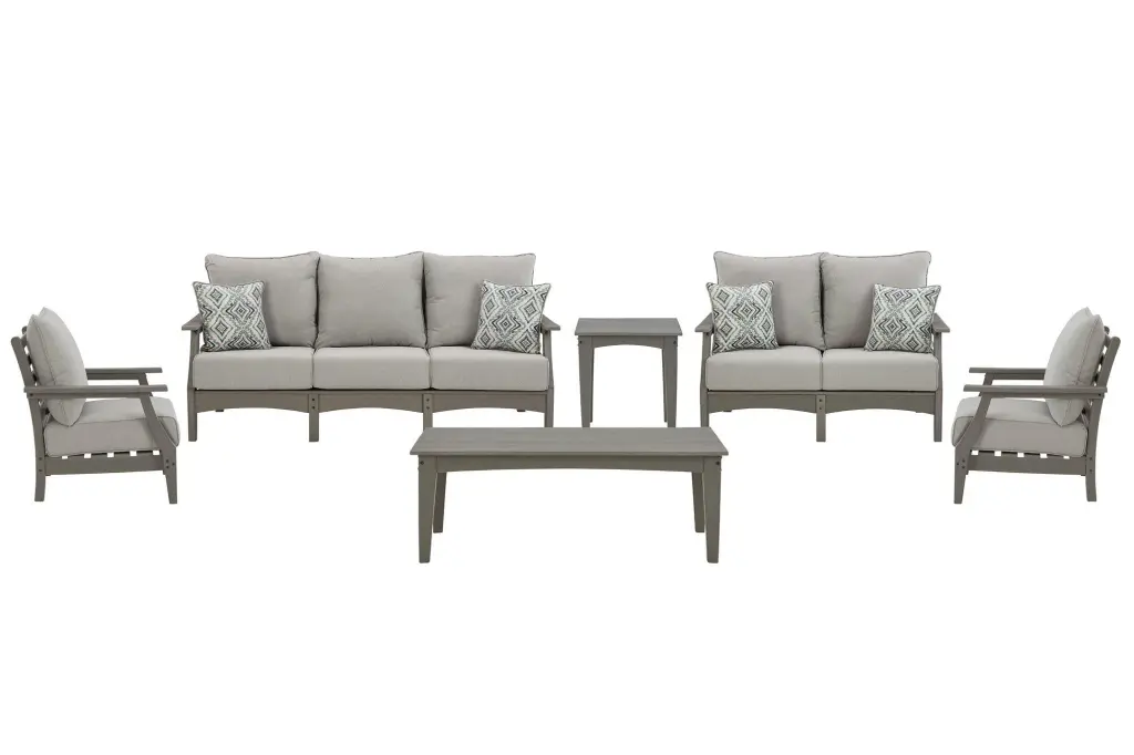 Visola Outdoor Sofa and Loveseat Set - Durable Patio Furniture Backyard
